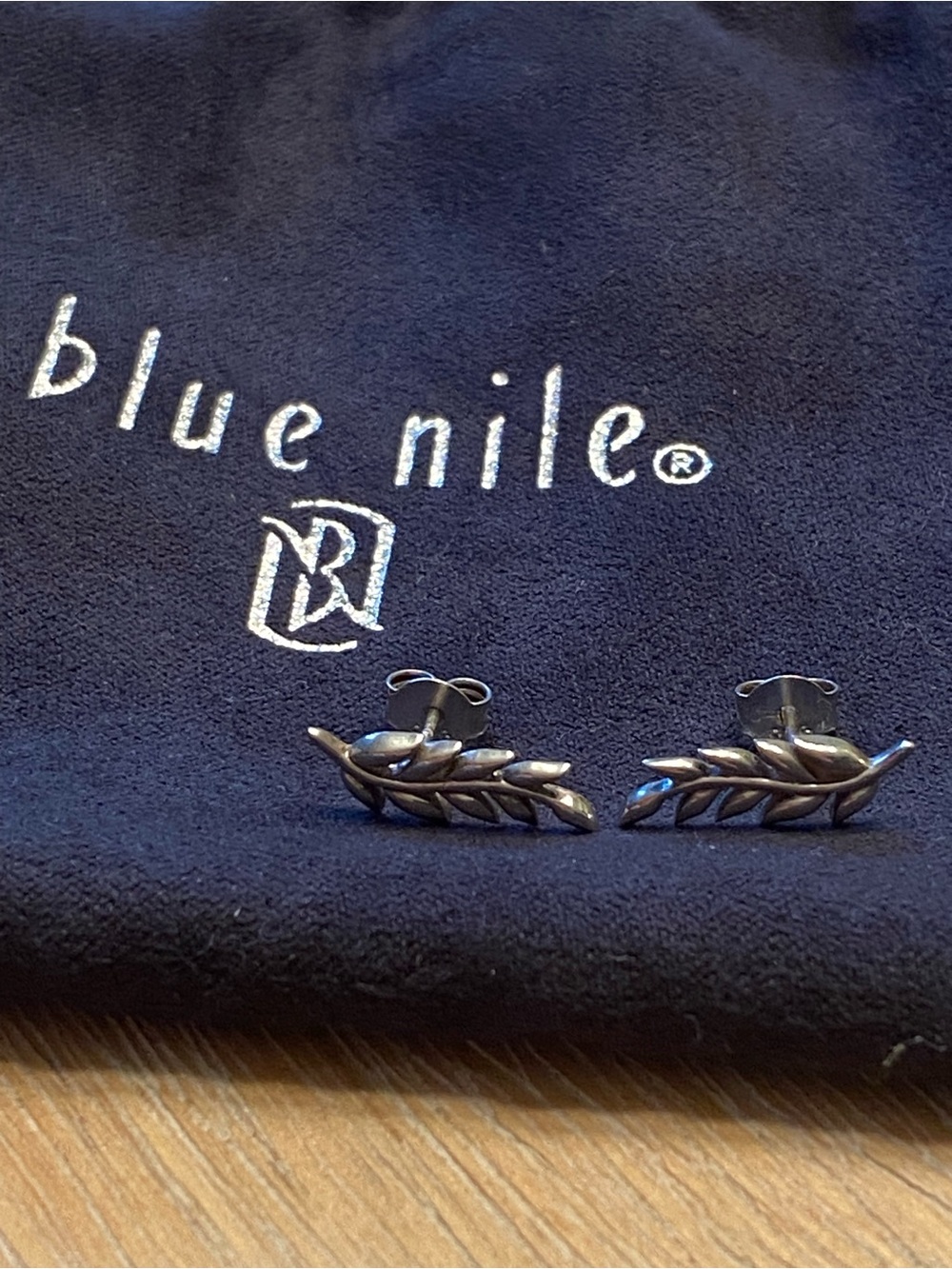 Blue Nile Leaf earrings